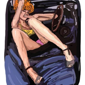 Love & Beyond #3: Drive me — ilustración digital de Pablo Peñalba