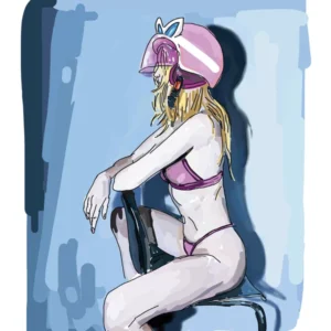 Penelope Pitstop — ilustración digital de Pablo Peñalba