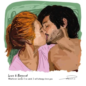 Whatever words I've said, I will always love you — ilustración digital de Pablo Peñalba