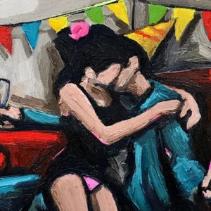 Happy New Year Baby — óleo sobre tela de Pablo Peñalba